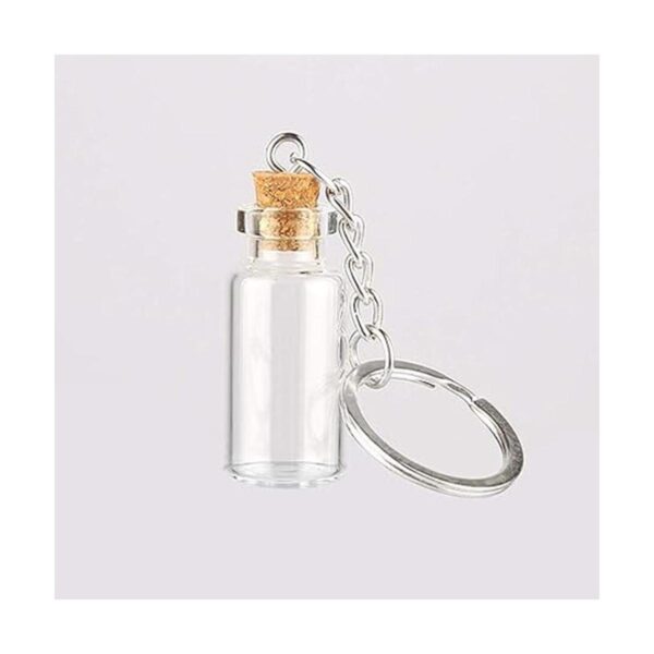 Exceart 50 mini botellas de deseos de 0.1 fl oz de corcho
