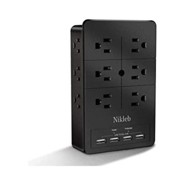 Extensor de enchufe múltiple Nikleb protector de_1
