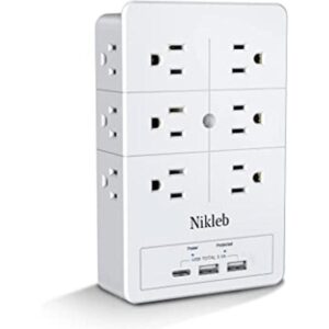 Extensor de salida Nikleb enchufe múltiple con puertos_1