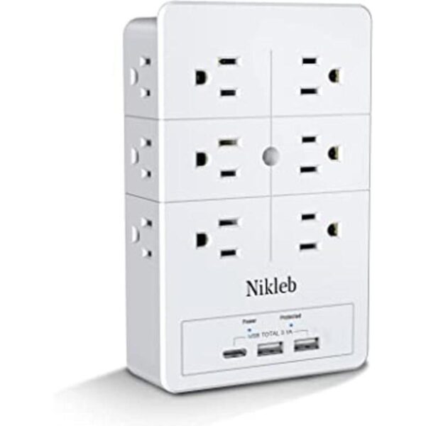 Extensor de salida Nikleb enchufe múltiple con puertos_1