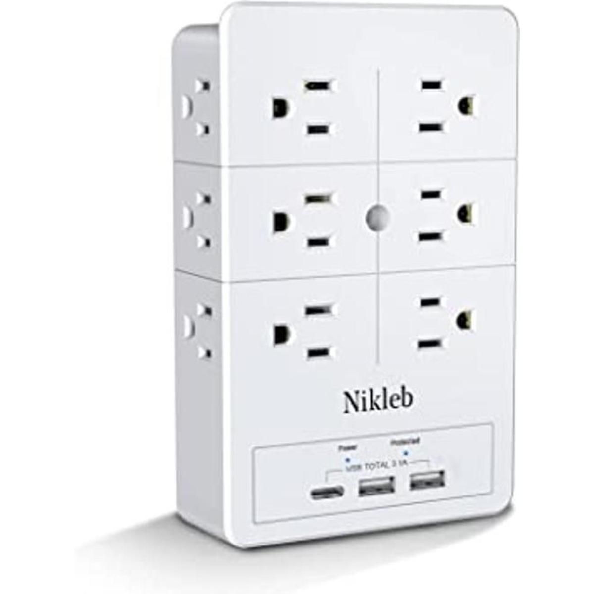 Extensor de salida Nikleb enchufe múltiple con puertos