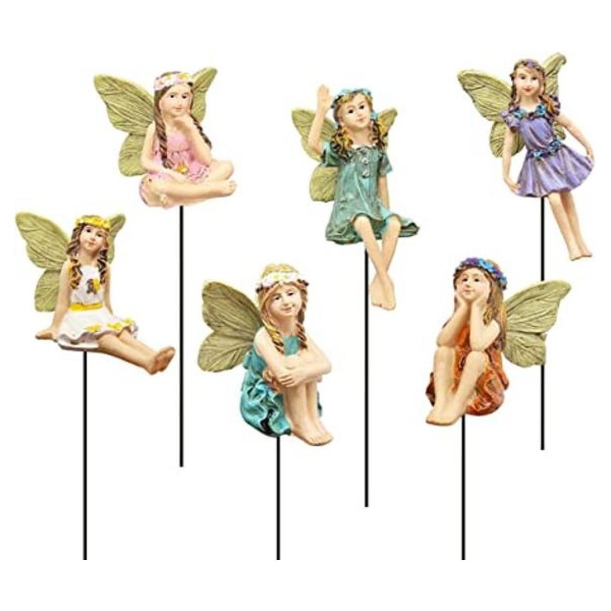 FANWNKI Fairy Garden Juego de 6 figuras de hadas de