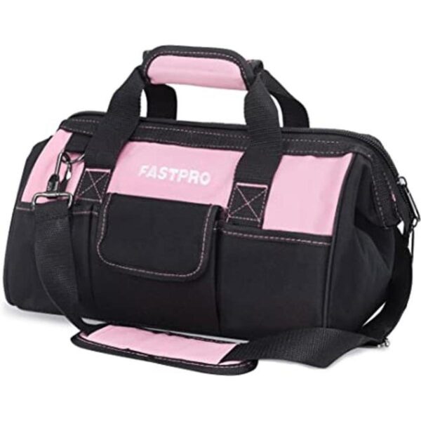 FASTPRO Bolsa de herramientas rosa de 14 pulgadas para