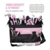 FASTPRO Bolsa de herramientas rosa de 14 pulgadas para