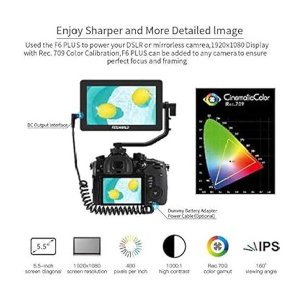 FEELWORLD F6 Plus 5.5 pulgadas 3D pantalla táctil IPS_3