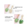 FAVOMOTO Llavero de hoja de palmera tropical 8_4