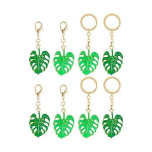 FAVOMOTO Llavero de hoja de palmera tropical 8_1