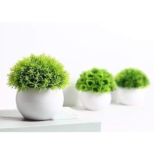 FEILANDUO 4 piezas de mini plantas artificiales en maceta_4