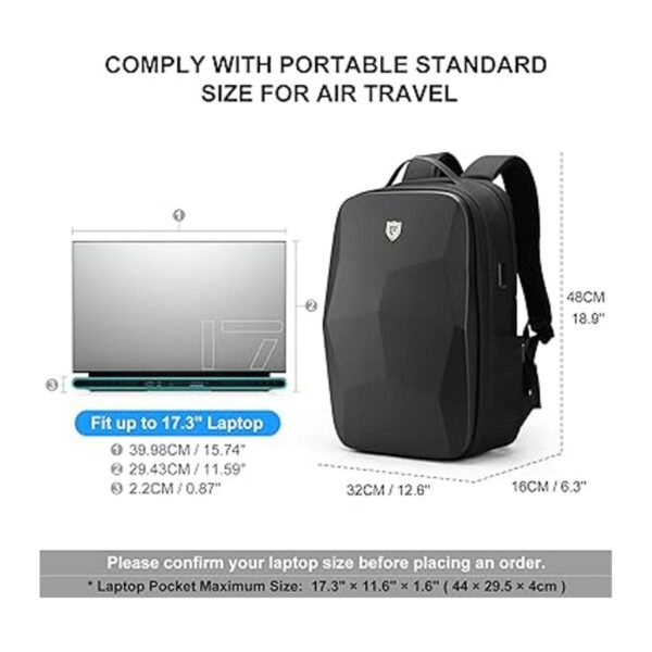 FENRUIEN Mochila rígida para laptop de 17.3 pulgadas_2