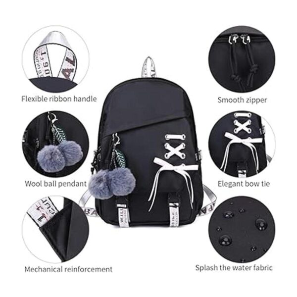 FENGDONG Mochila escolar para niñas adolescentes y niñas_2