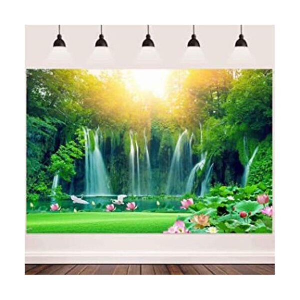 FHZON Fondos de cascada de 11.5 x 5.9 ft para fotografía_1