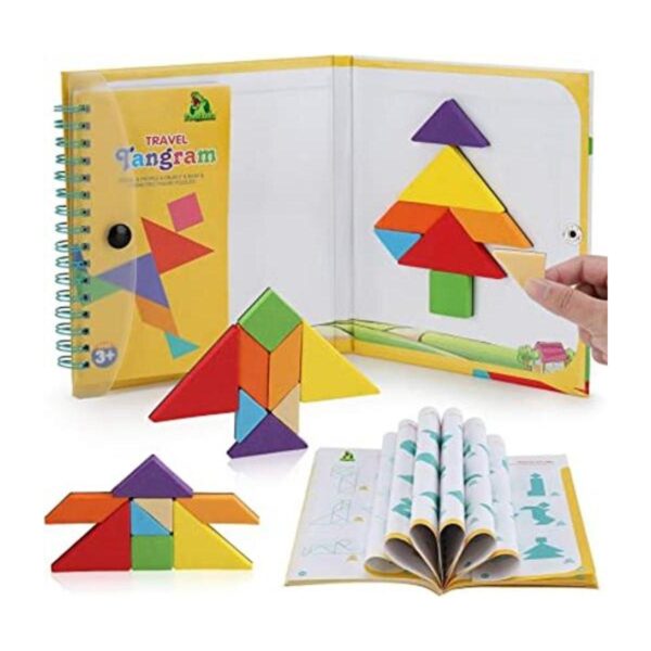 FOOZZILLA Tangram Puzzle Kids Games Bloques magnéticos_1
