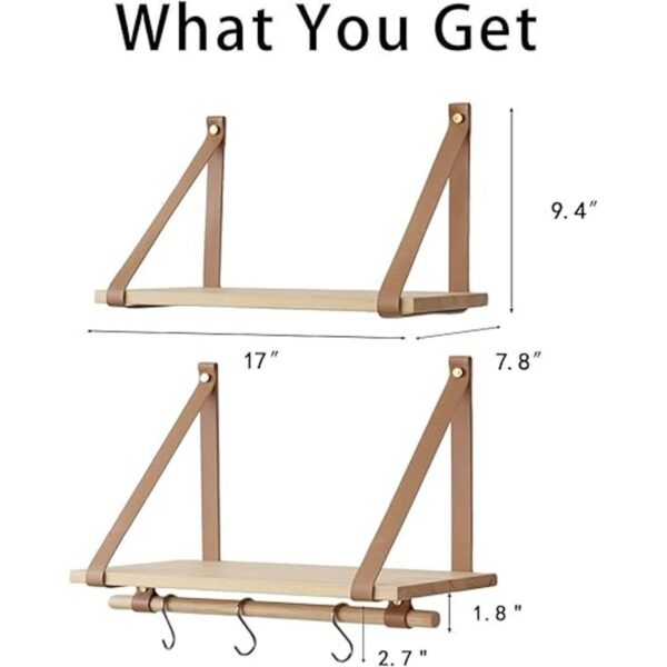 FRIADE Estantes flotantes de madera de pared estantes