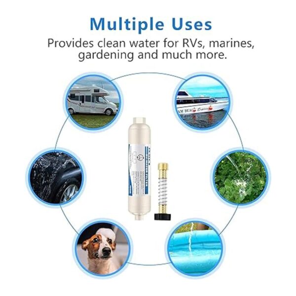 FSTFC Filtro de agua en línea para RV con protector de
