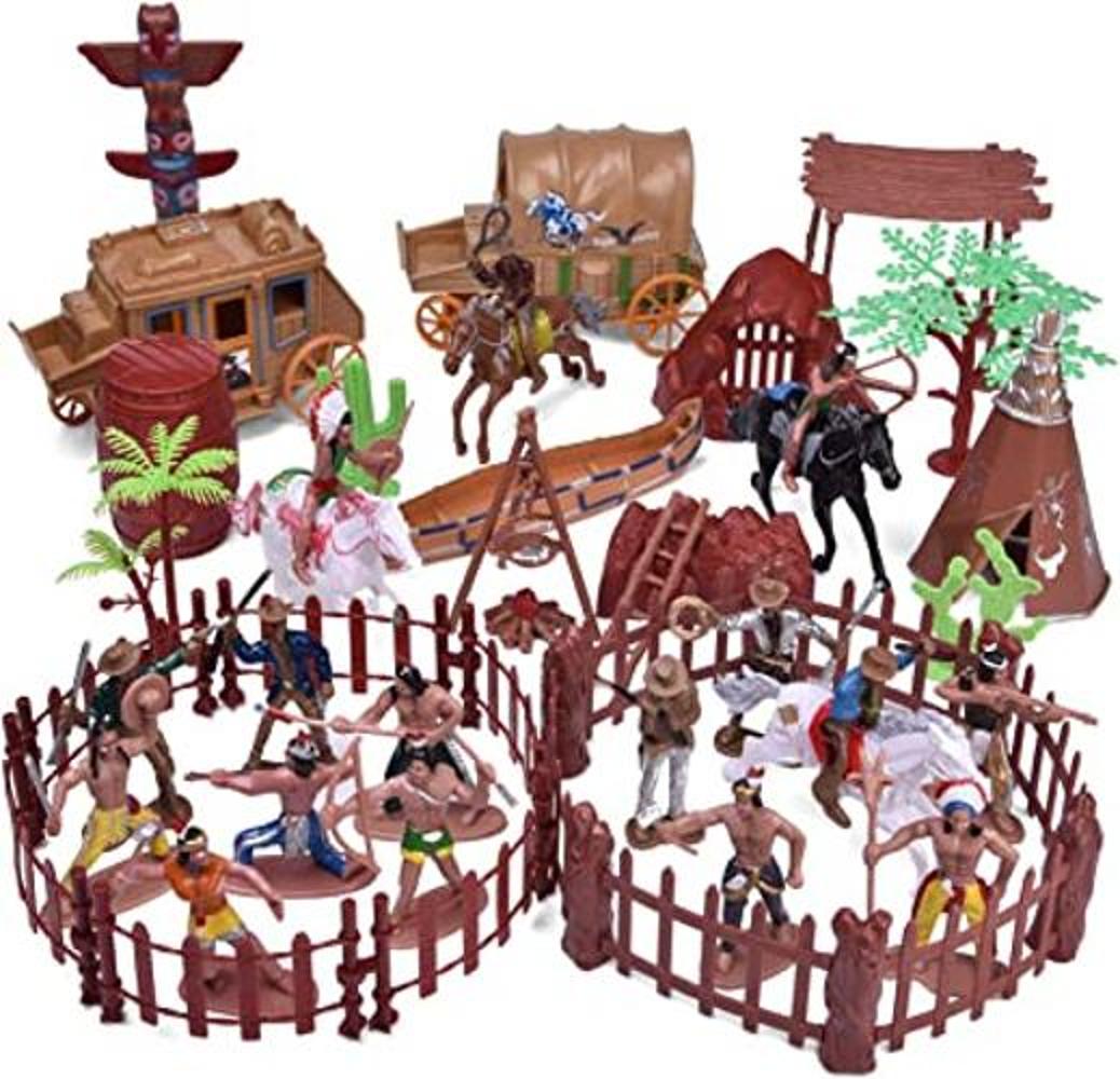 FUN LITTLE TOYS 61 piezas de figuras de plástico de