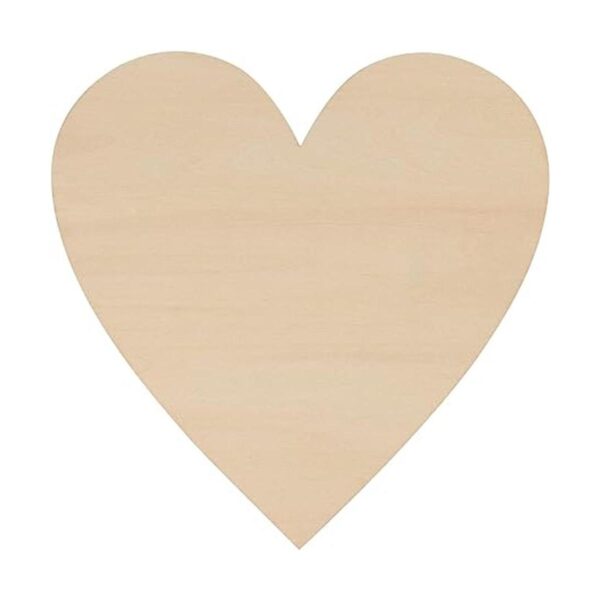 FUNSUEI 30 rebanadas de corazón de madera natural de 8_3