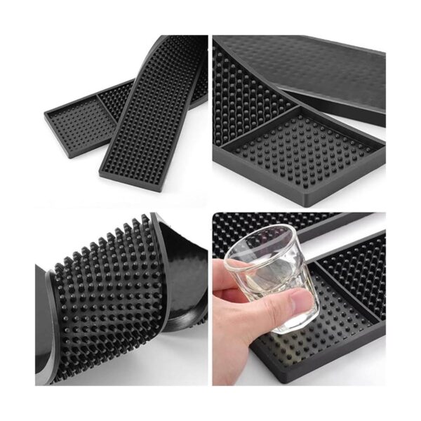 Facmogu 2 tapetes de goma para bar de café 24 x 3 23.6