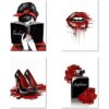 Facioro Arte de pared en lienzo para mujer decoración de_1