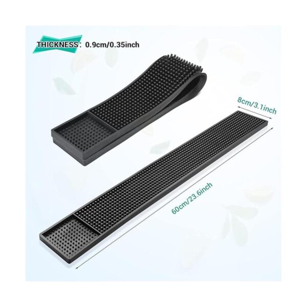 Facmogu 2 tapetes de goma para bar de café 24 x 3 23.6