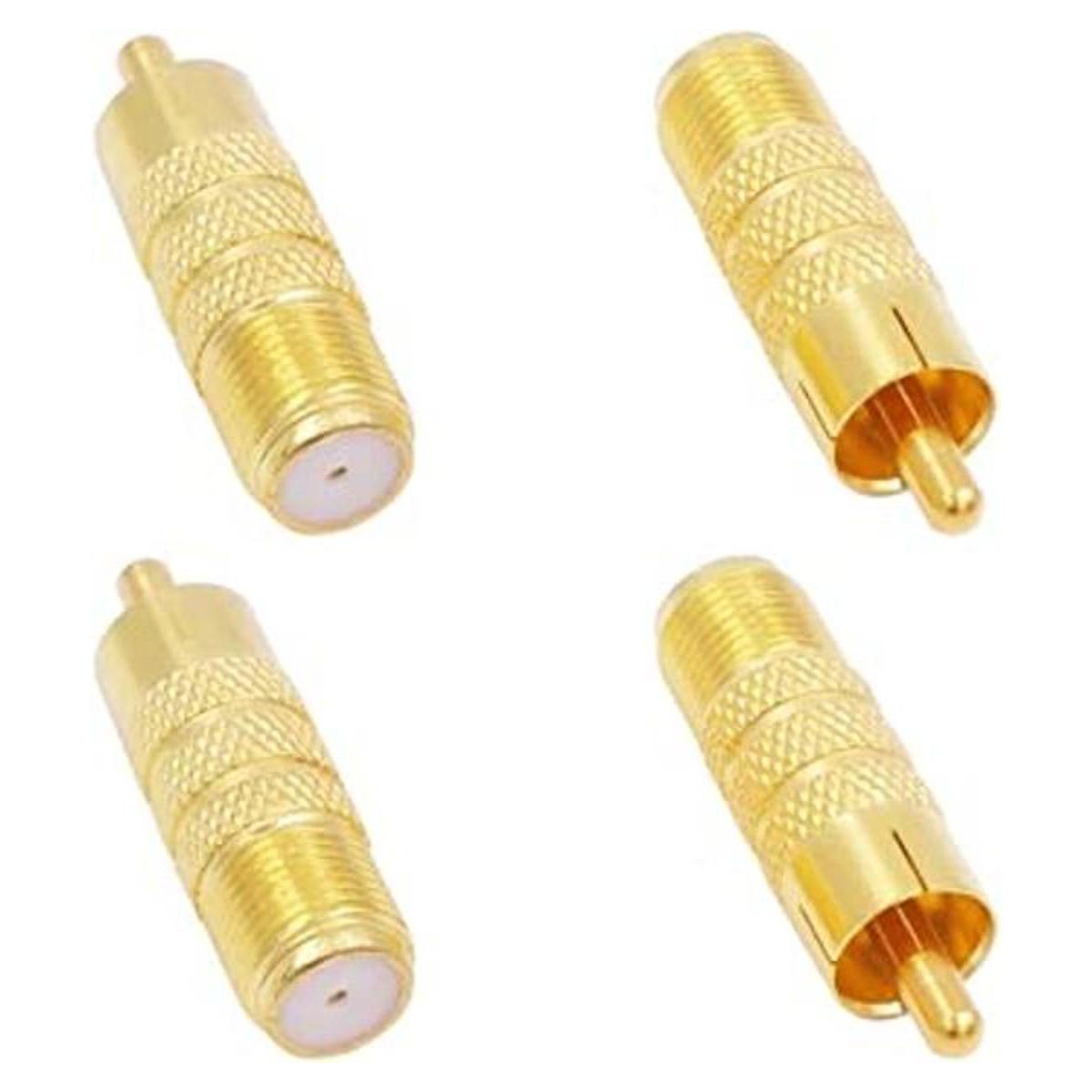 Fancasee Conector coaxial hembra a RCA macho 75 Ohm 4