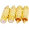 Fancasee Conector coaxial hembra a RCA macho 75 Ohm 4_5