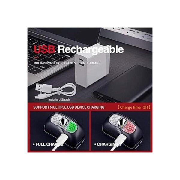 Faro recargable de 500 lúmenes 5 modos con lámpara de_3