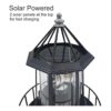 Faro LED con energía solar lámpara giratoria de 360_2