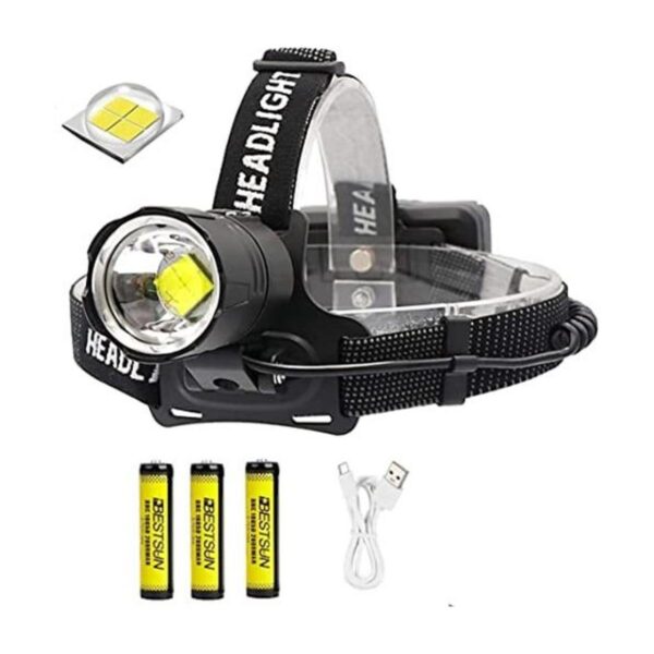 Faro LED recargable ultra brillante de alta lúmenes 10000_1