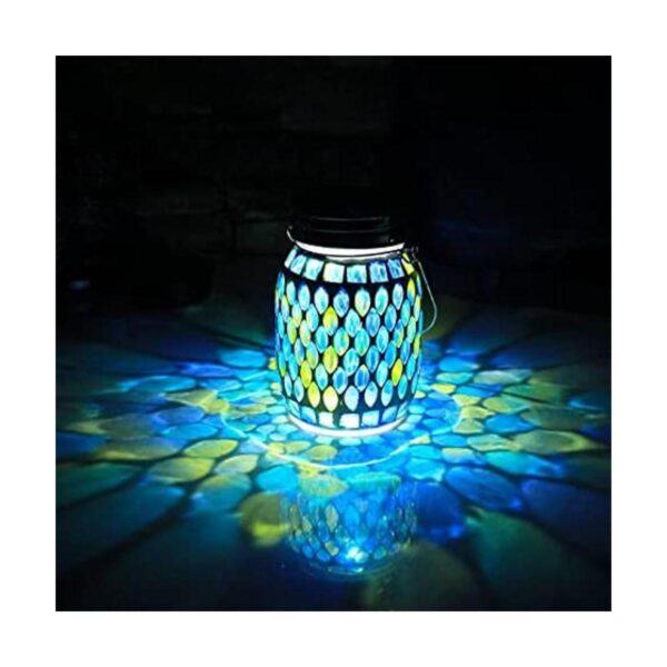 Faroles solares de mosaico luces colgantes para_1