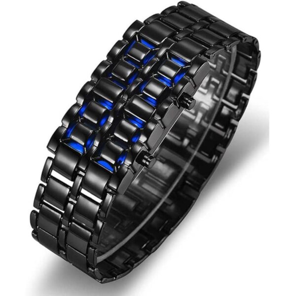 Fashion Mens Binary Sports Watch Digital LED Matrix