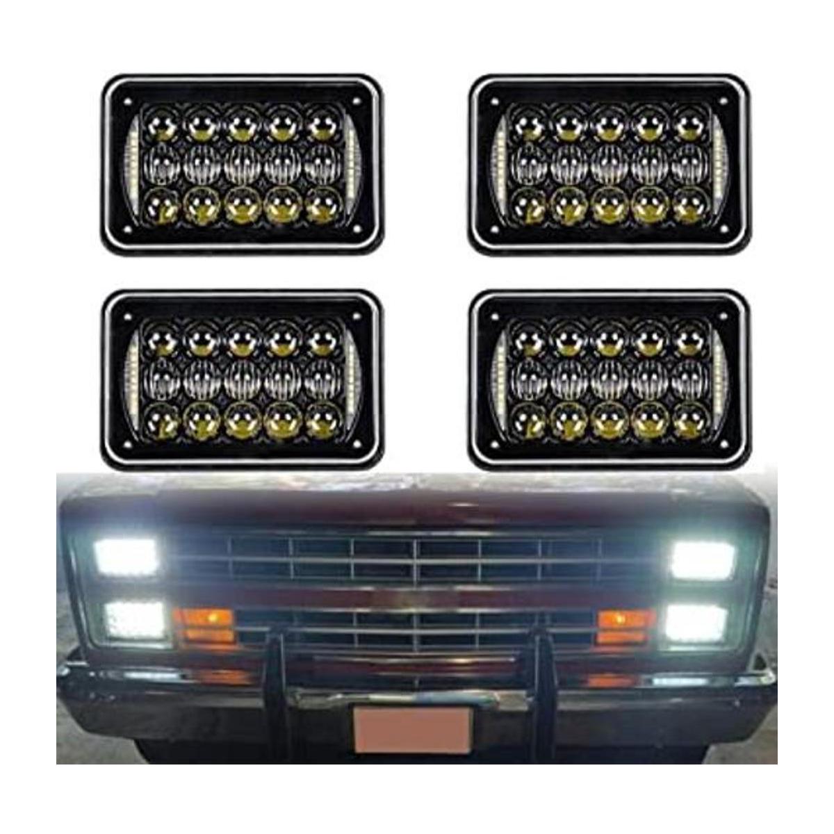 Faros delanteros LED rectangulares de repuesto aprobados