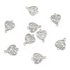 Fashewelry 100 piezas de plata envejecida con forma de