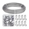 Favordrory Kit de barandilla de cable incluye cable de