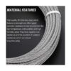 Favordrory Kit de barandilla de cable incluye cable de