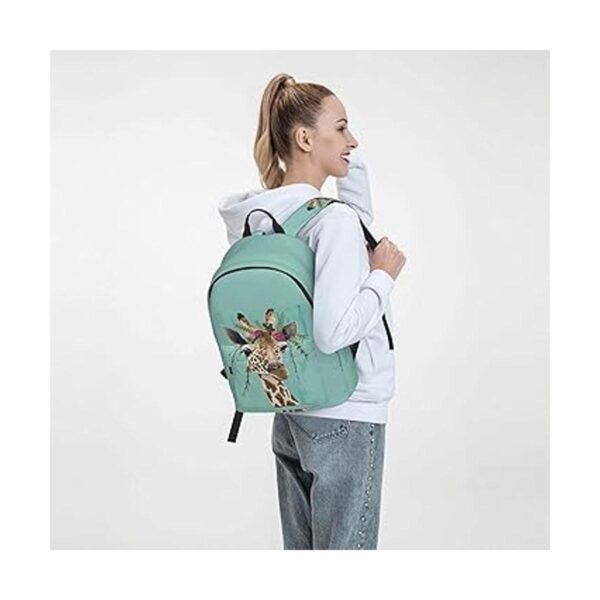 FeHuew Mochila de 16 pulgadas con diseño de jirafa con