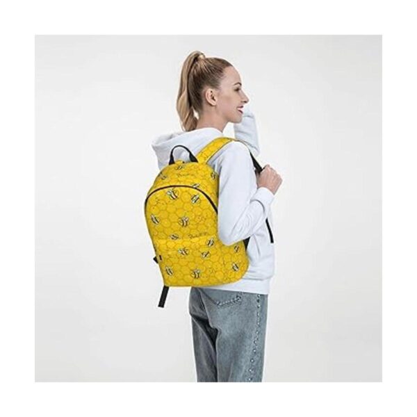 FeHuew Mochila de 16 pulgadas con diseño de abejas de