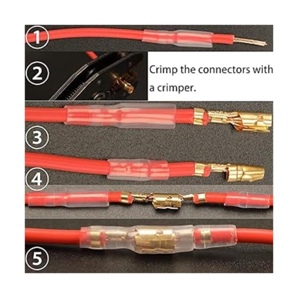 Feggizuli 400PCS 3.9mm Bullet Connectors Male and Female_6