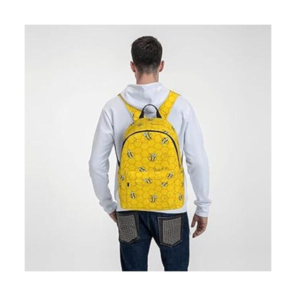 FeHuew Mochila de 16 pulgadas con diseño de abejas de
