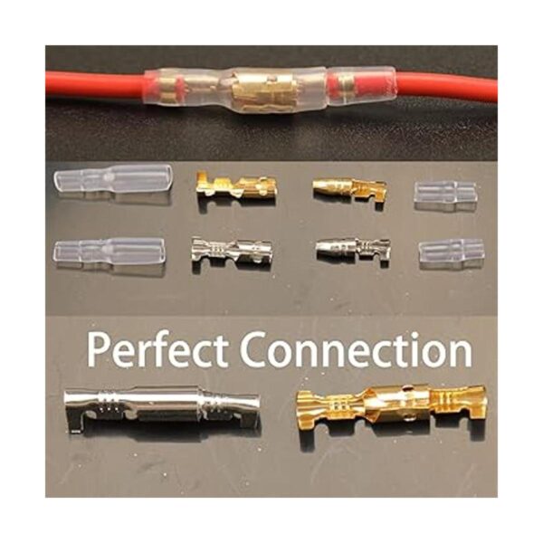 Feggizuli 400PCS 3.9mm Bullet Connectors Male and Female_5