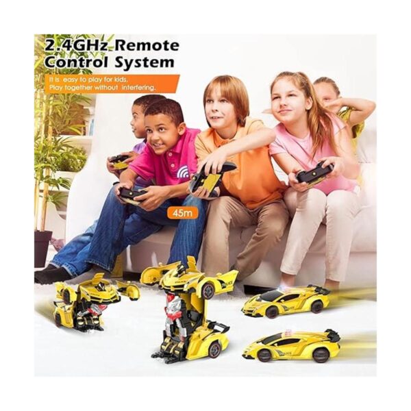 Febyhim Automóvil a control remoto robot transformador a