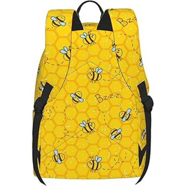 FeHuew Mochila de 16 pulgadas con diseño de abejas de