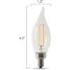 Feit Electric CFC40927CAFIL6 40W EQ DM Glass Filament_4