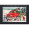 Felpudo de Navidad para perros de vacaciones camioneta_1
