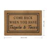 Felpudo de bienvenida con texto en inglés Come Back When