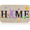 Felpudo de entrada de Pascua para el hogar conejo