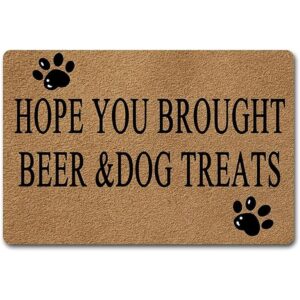 Felpudos de bienvenida Hope You Brought BeerDog Treats