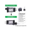 Fiee Curtain Lights304L 9.8ftX9.8ft 30V 8Modes Safety