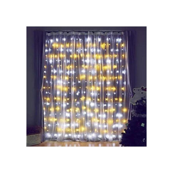 Fiee Curtain Lights304L 9.8ftX9.8ft 30V 8Modes Safety