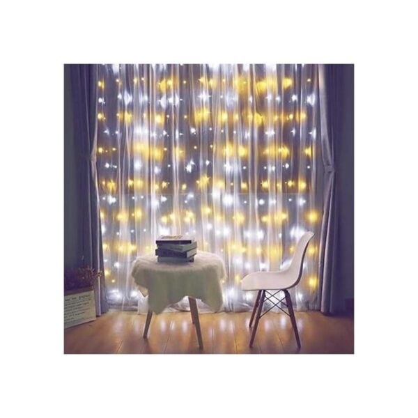 Fiee Curtain Lights304L 9.8ftX9.8ft 30V 8Modes Safety