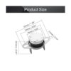 Fielect KSD301 NC 85C Interruptor termostático de_2